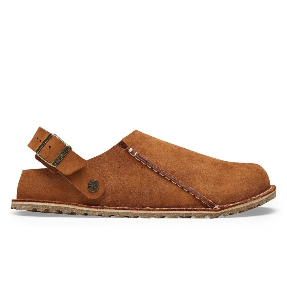 Birkenstock Lutry Clogs Men 43 M10 Mink NEW Suede Convertible Backstrap Brown